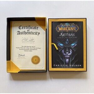 World of Warcraft Arthas Rise of the Lich King Numbered & Signed Edition Book